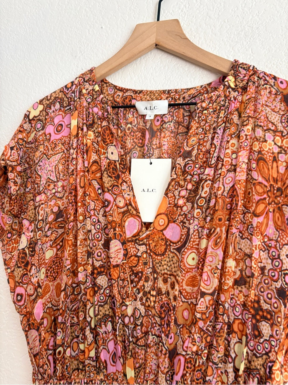 NWT A.L.C. Carly 100% Silk Mini Dress (14)