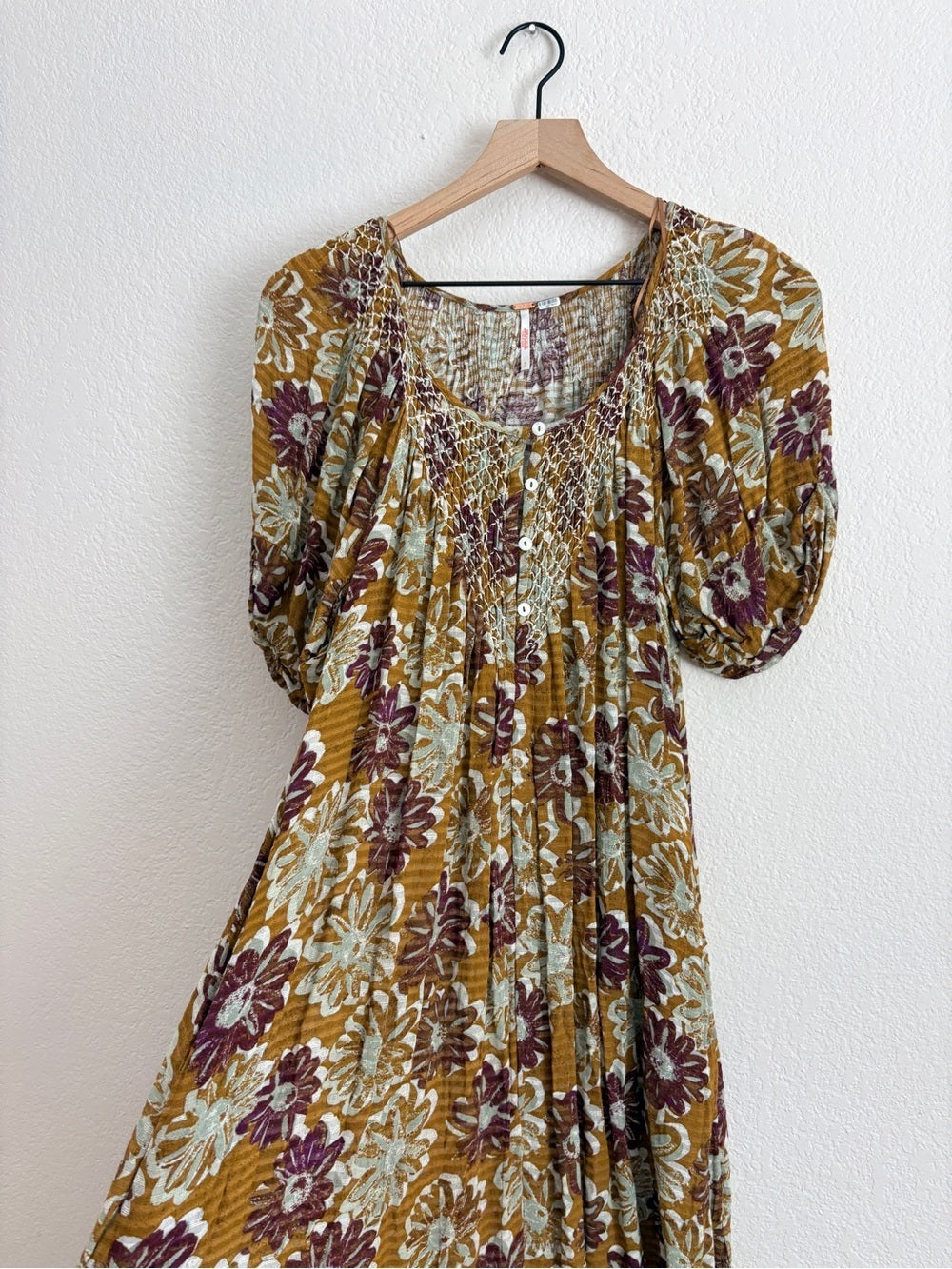 Free People Casting Shadows Midi Dress (M)