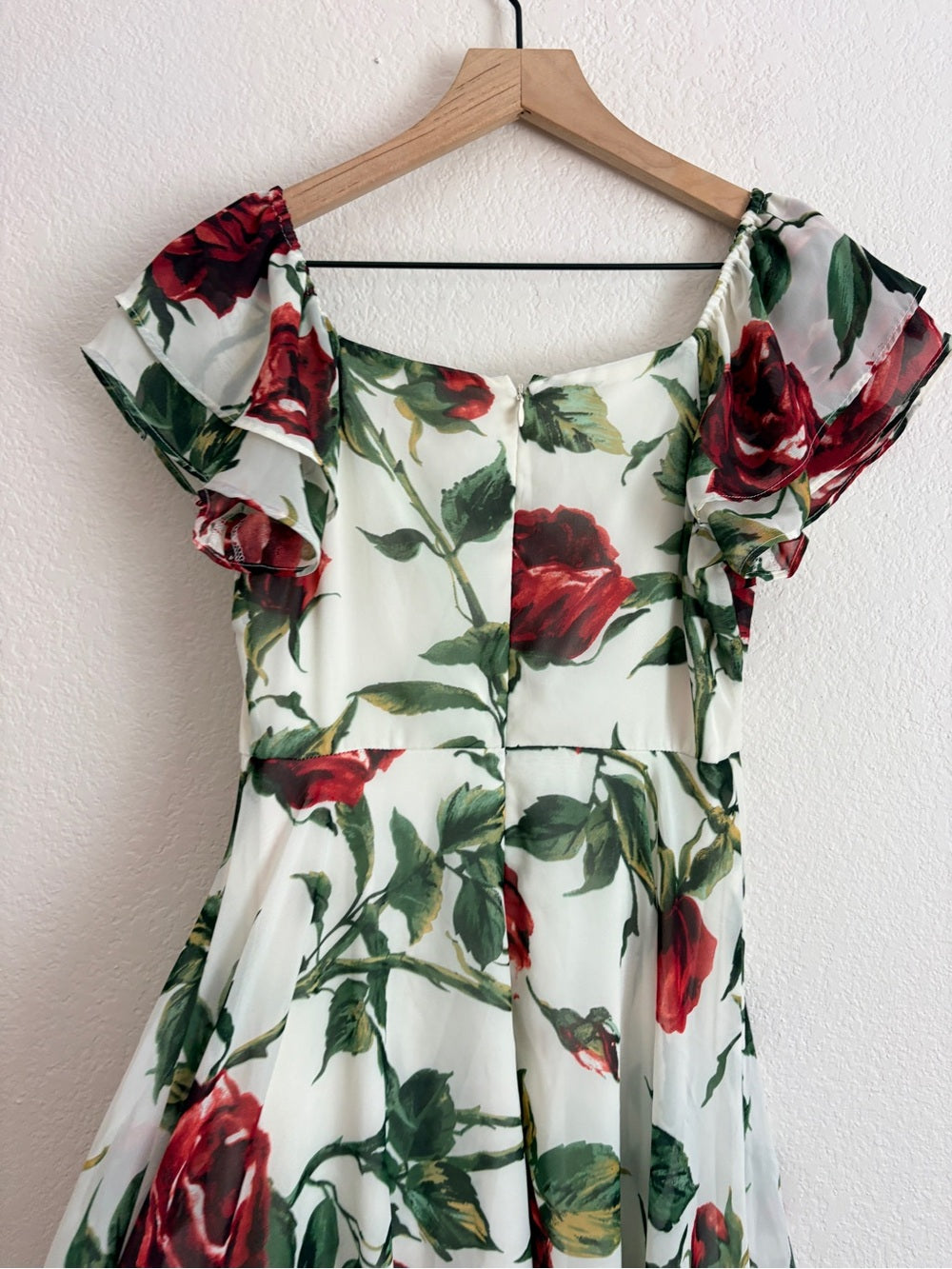 Betsey Johnson Tea Length Rose Cocktail Dress (2)