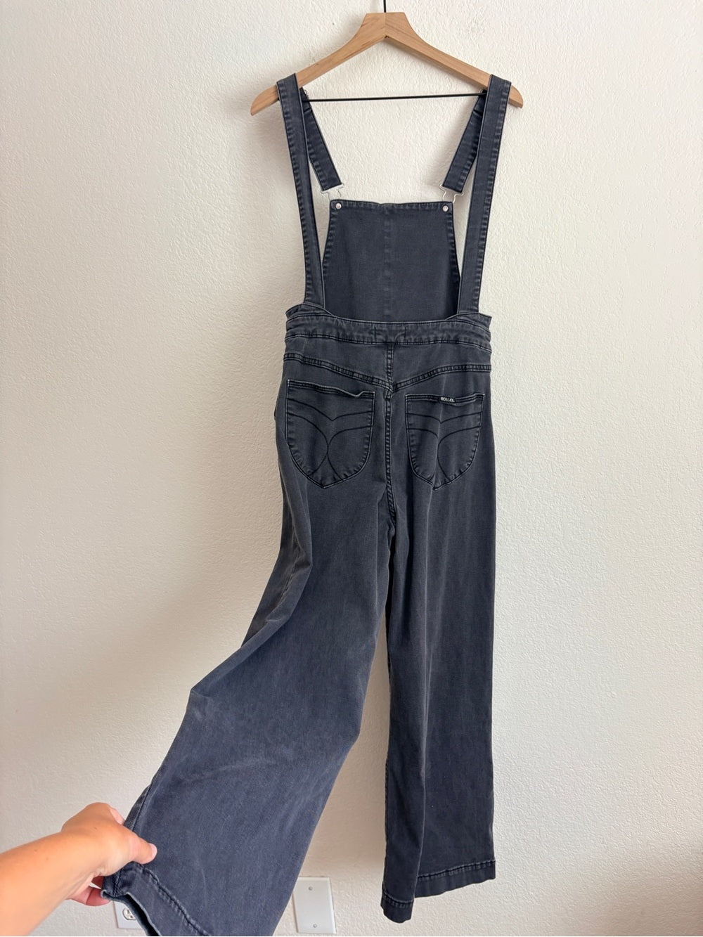 Rolla’s Sailor High Rise Wide Leg Overalls (M)