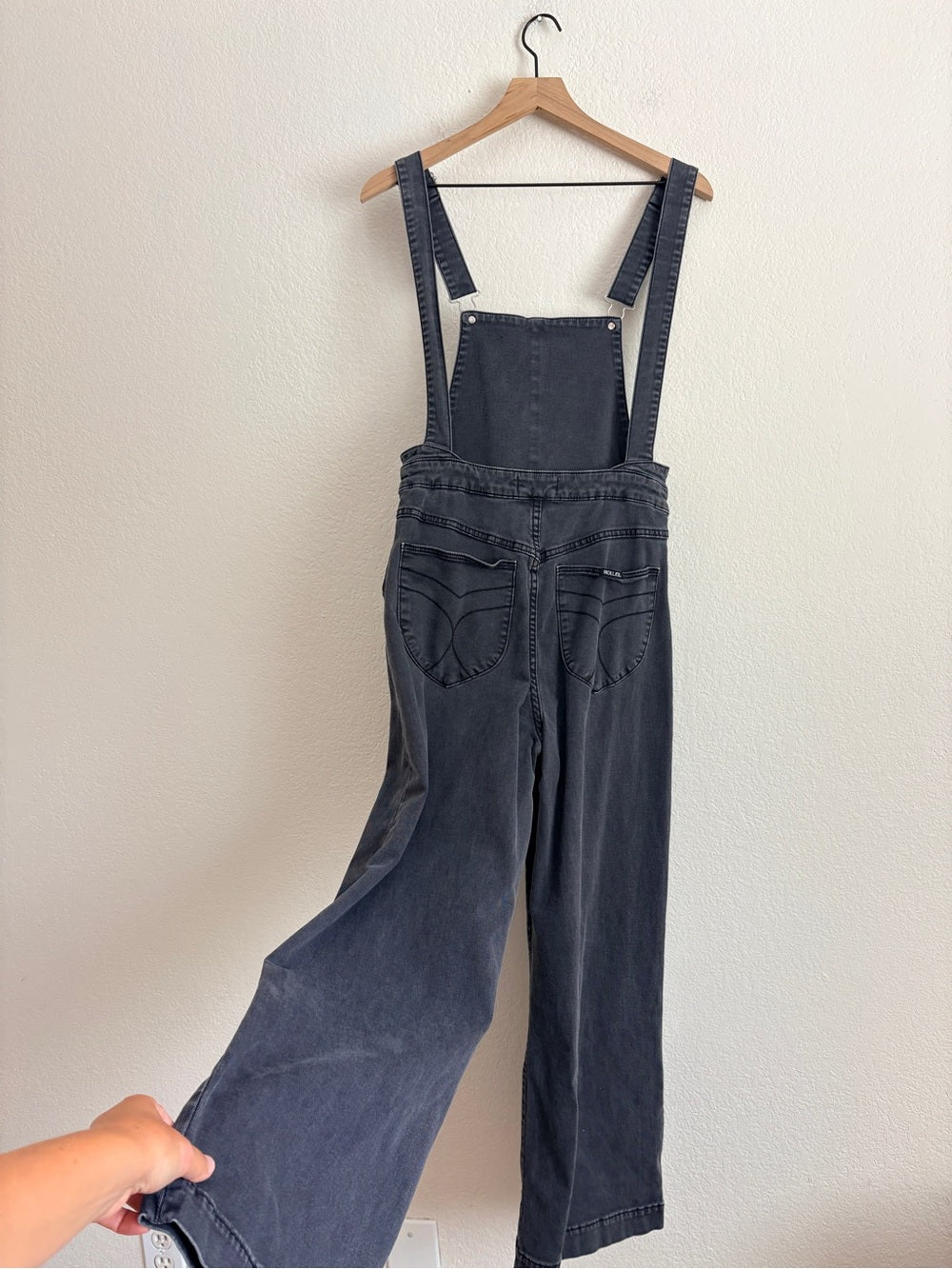 Rolla’s Sailor High Rise Wide Leg Overalls (M)