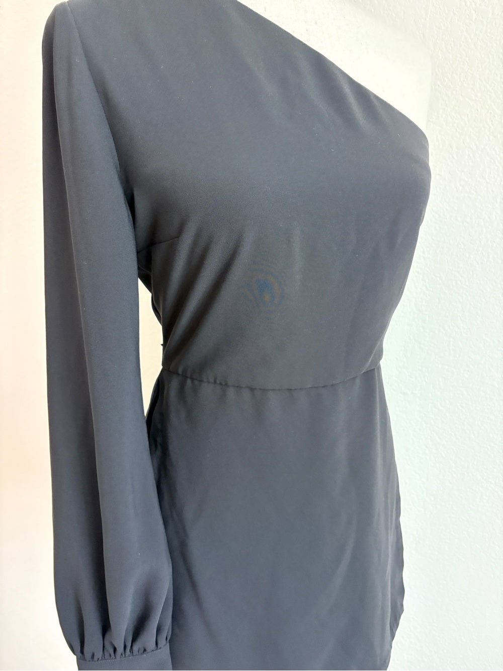 Amanda Uprichard X Revolve One Shoulder Black Romper (S)