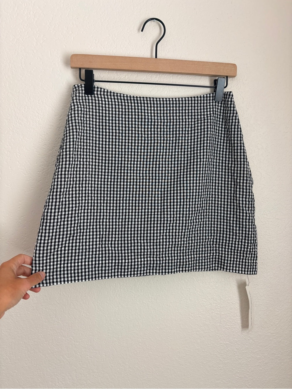 NWT Reformation Gingham Two Piece Set Black & White Check (6)