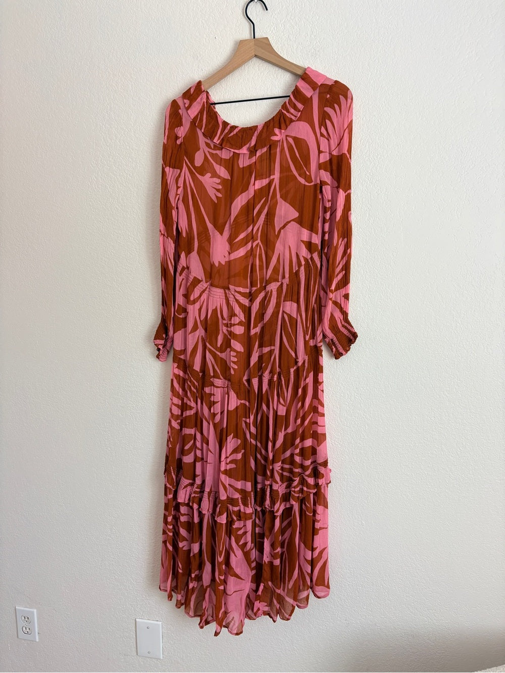 Anthropologie Marais Chiffon Floral Printed Maxi Dress (XS)