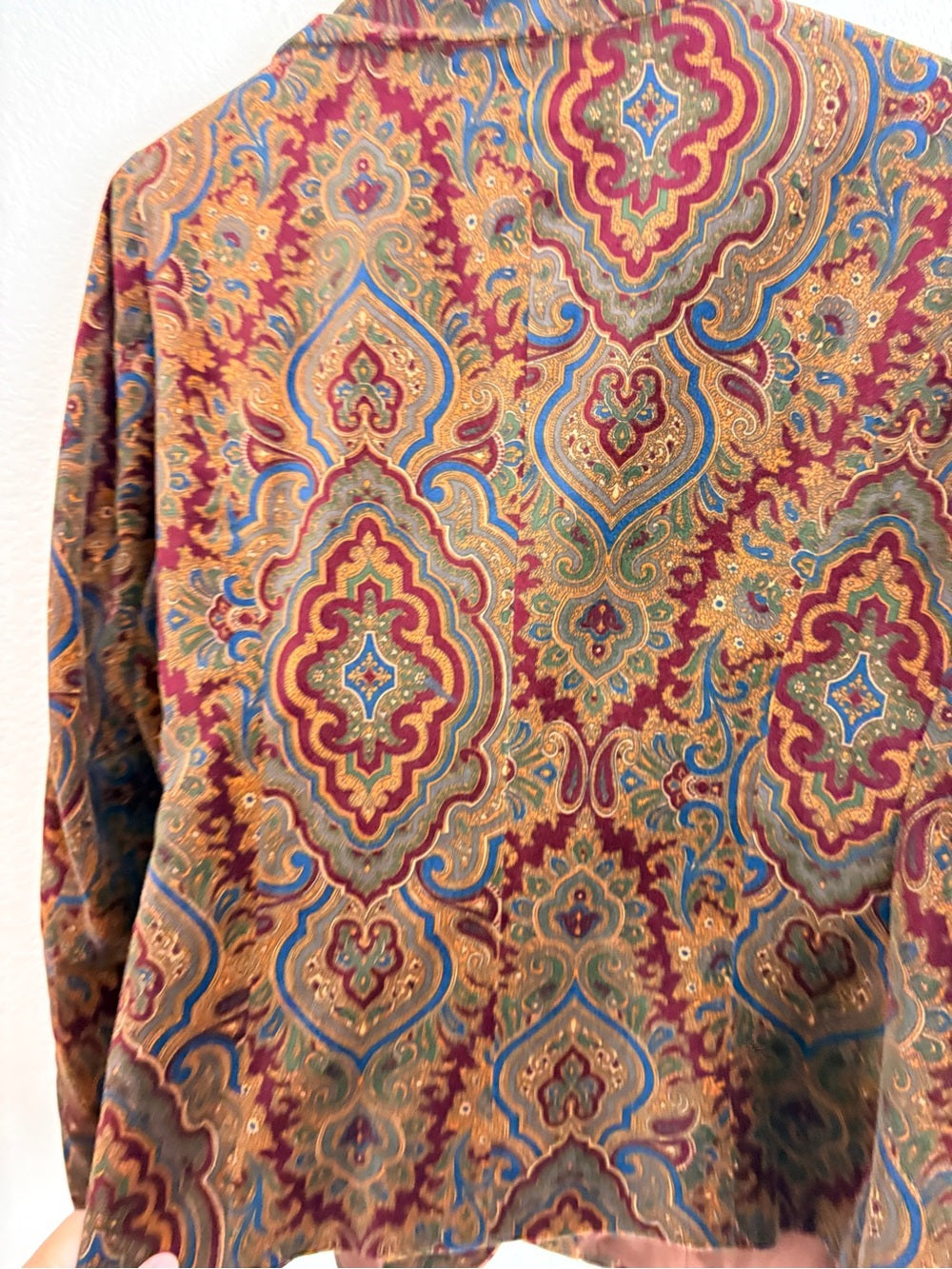 Lauren Ralph Lauren Women's Paisley Velvet Blazer (L)