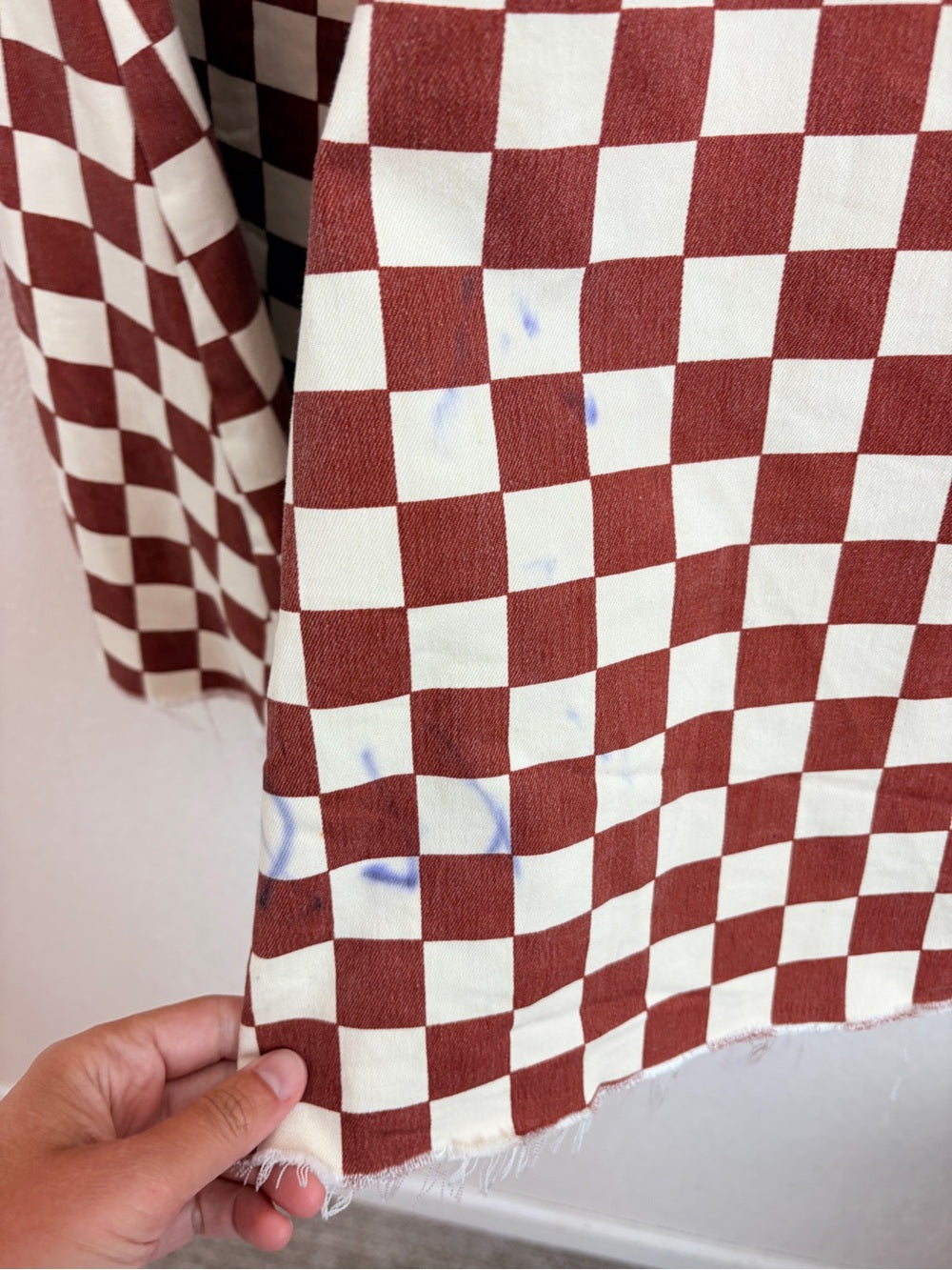 Free People Just Float Checkered Flare Checkerboard Jeans (28)