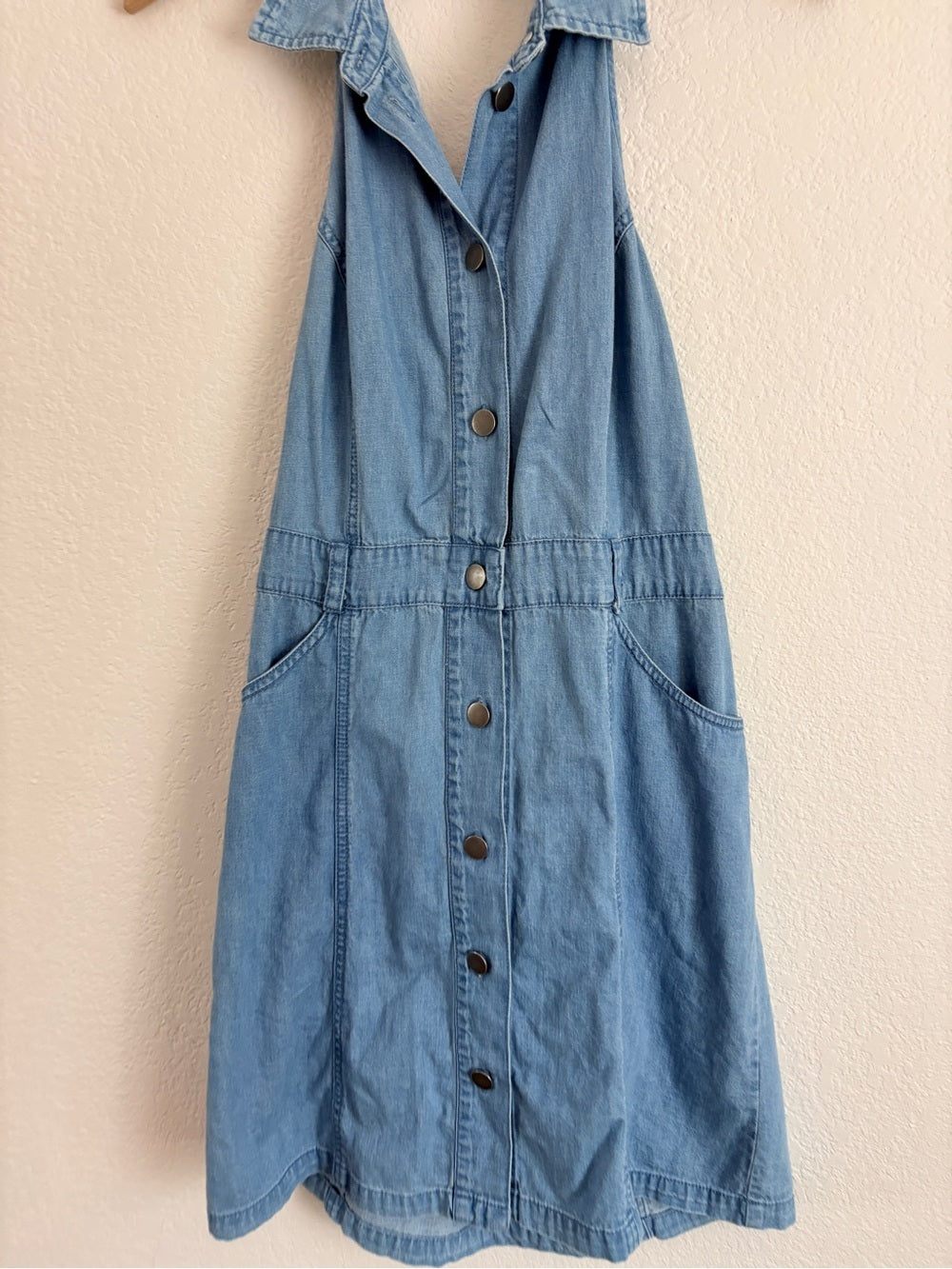 Free People Sami Denim Mini Dress (L)