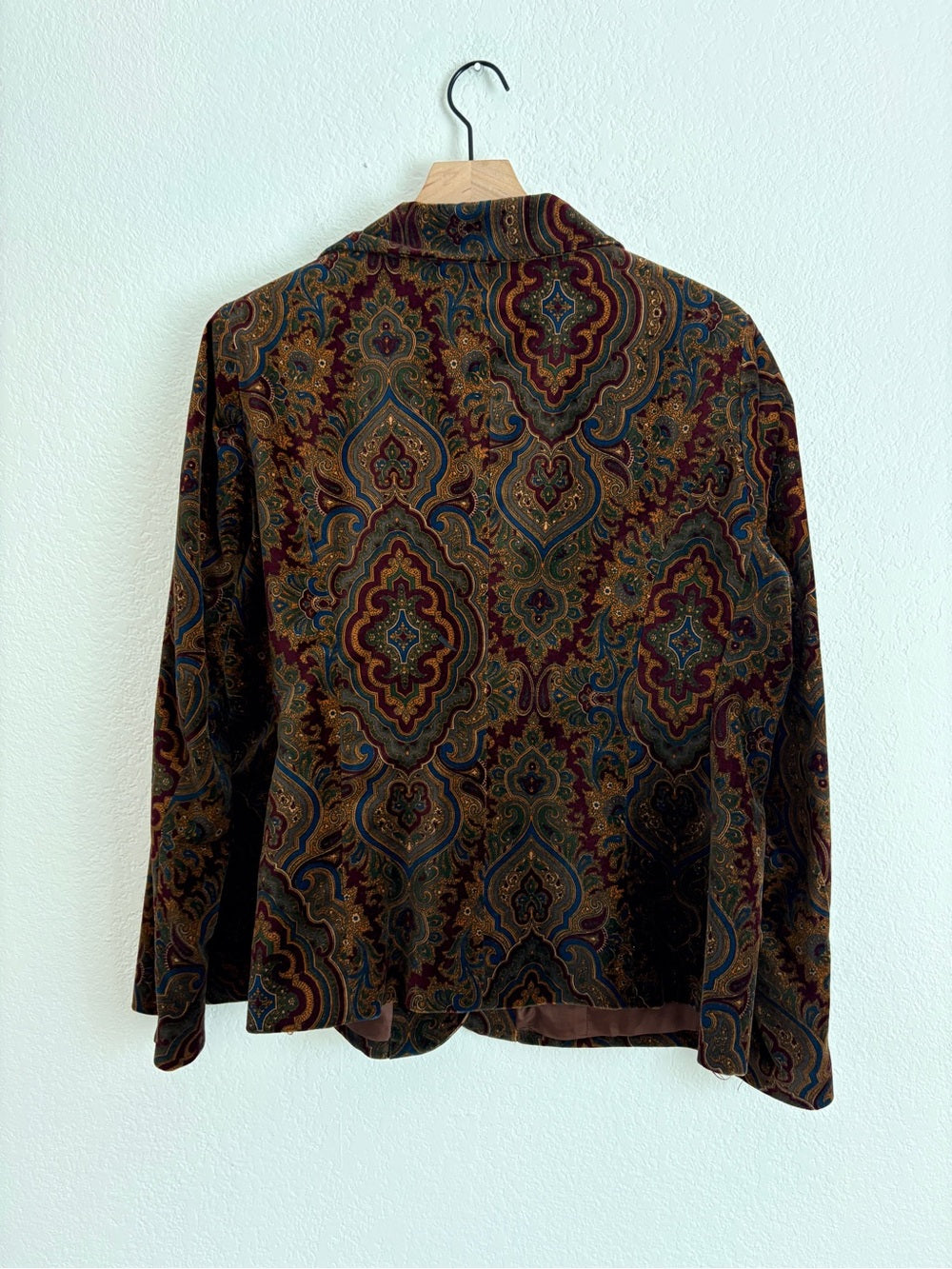 Lauren Ralph Lauren Women's Paisley Velvet Blazer (L)