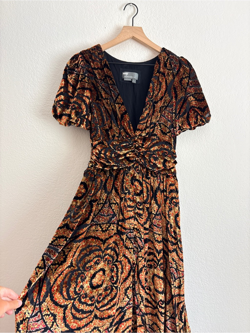 Anthropologie Catalina Burnout Velvet Dress (2)