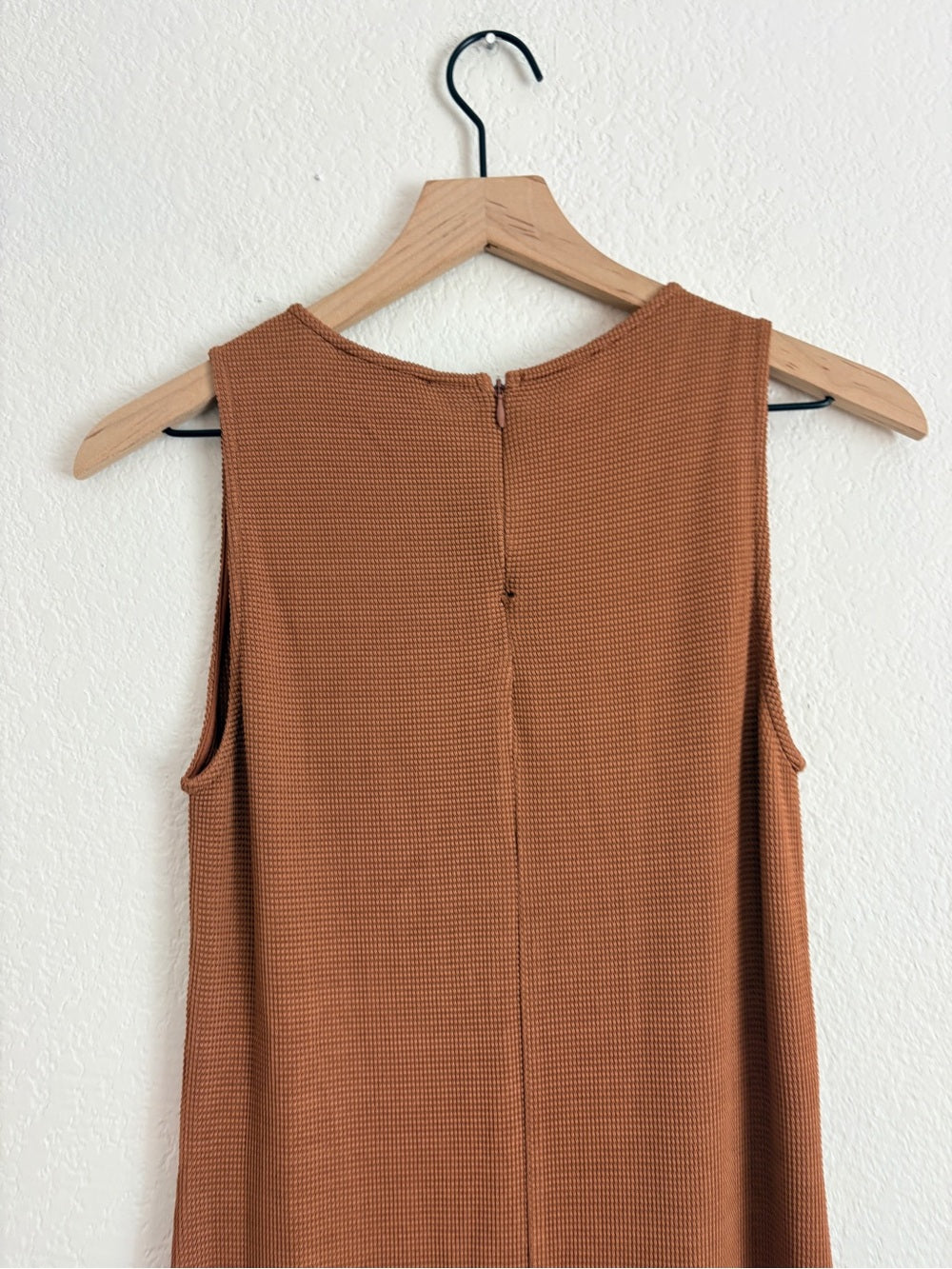NWT Anine Bing Savannah Waffle Dress in Terra Cotta (S)