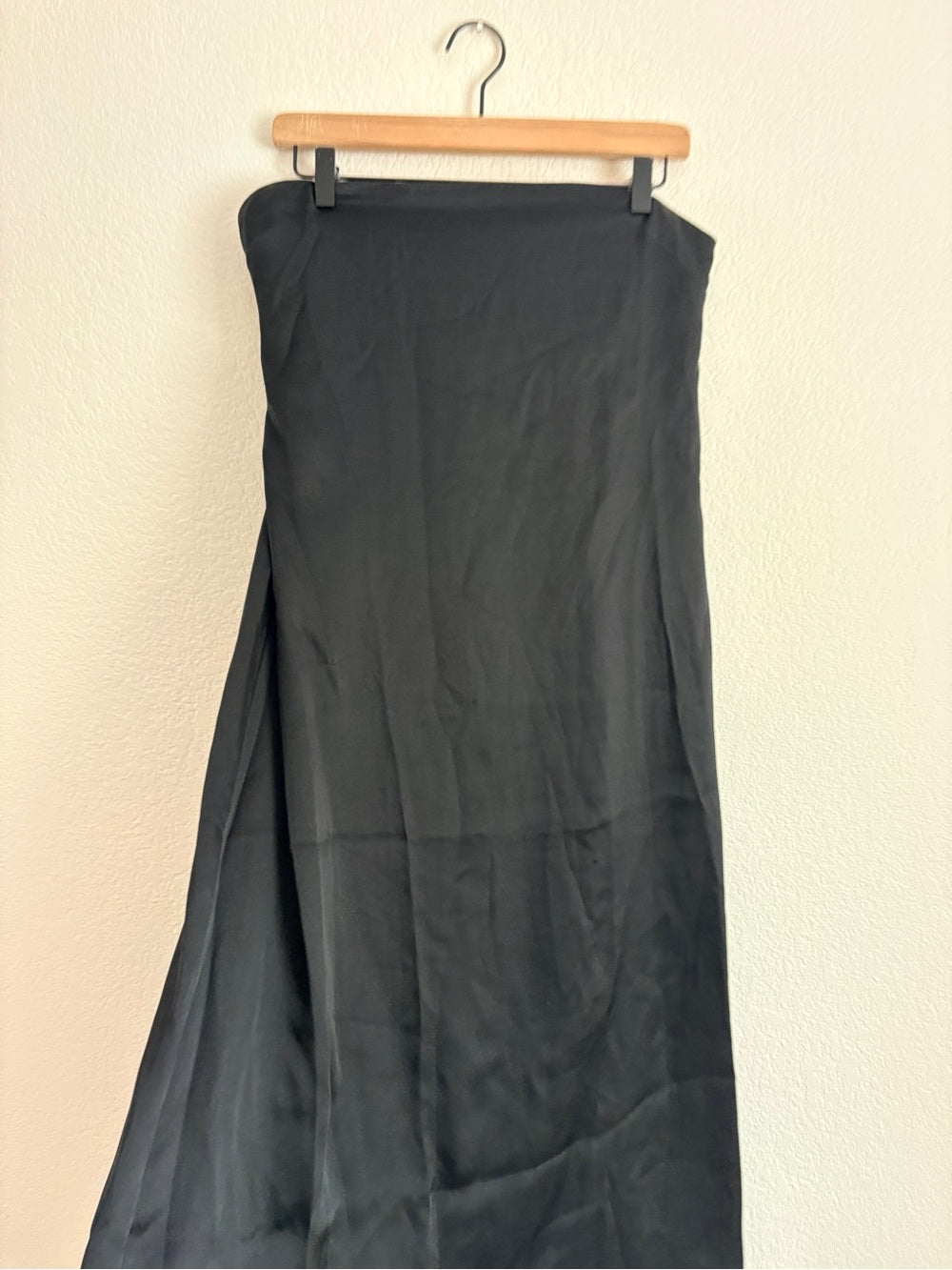 NWT Anine Bing Silk Black Megan Strapless Dress (L)