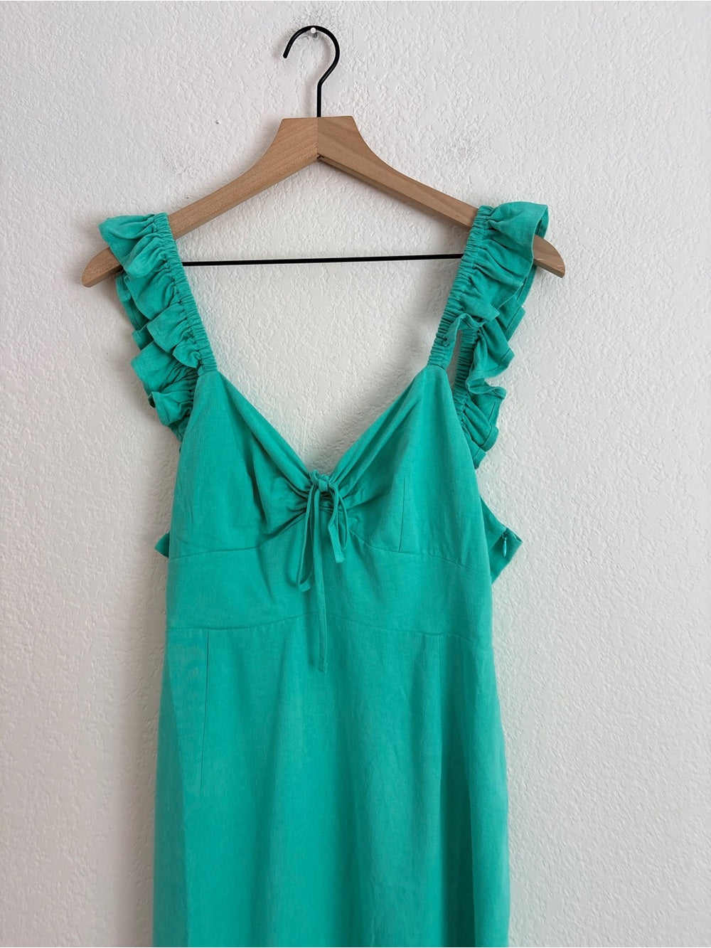 RIXO Cecile ruffled woven midi dress (10)