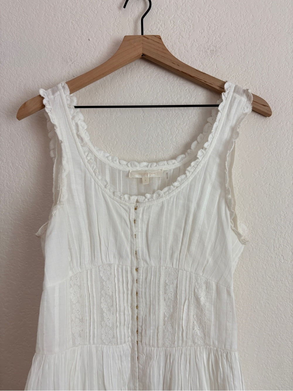 LoveShackFancy Santelle Lace Dress Coastal Cowgirl Cottagecore (8)