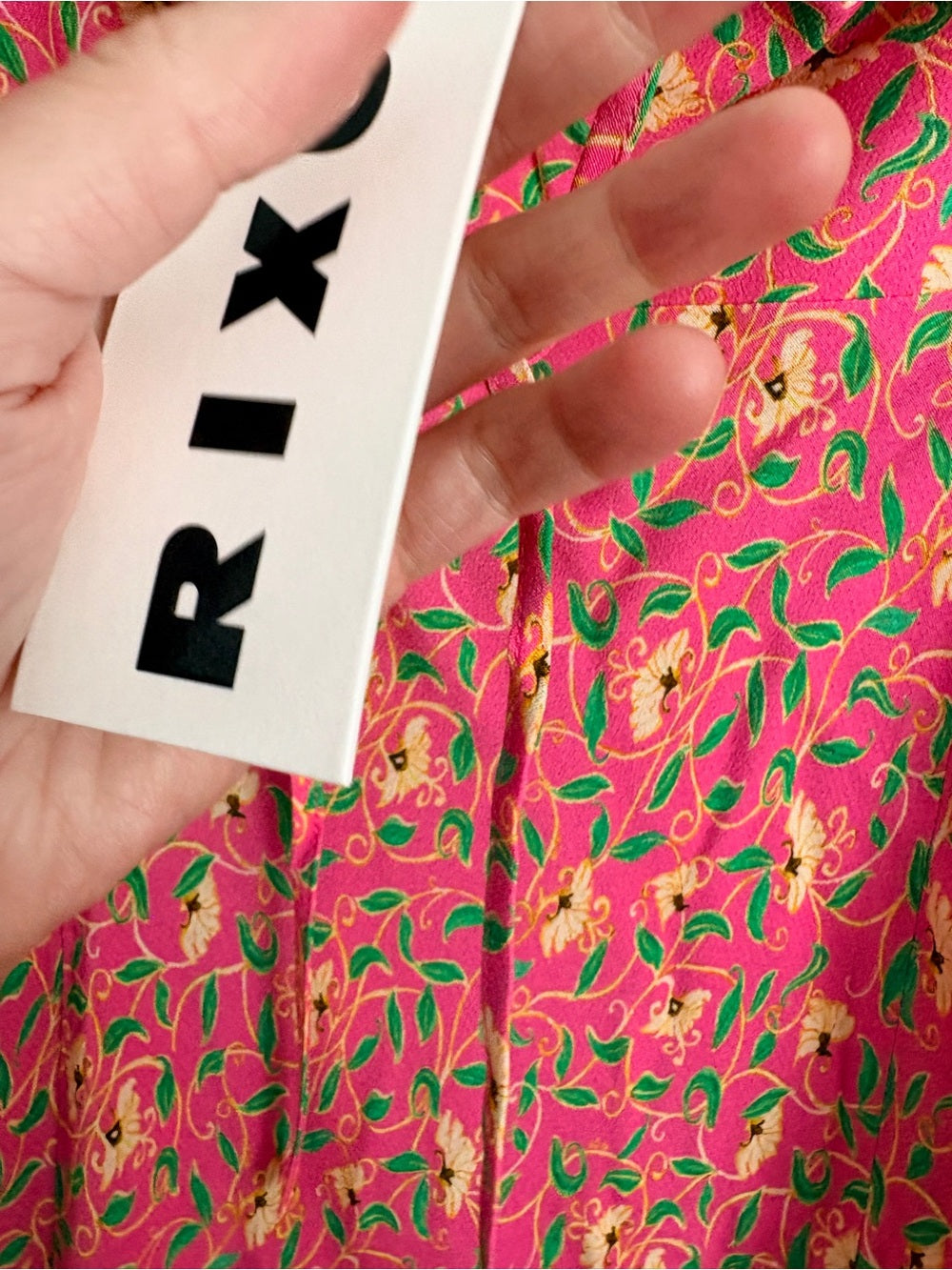 RIXO Olimani tie-detailed floral-print crepe de chine midi (4)