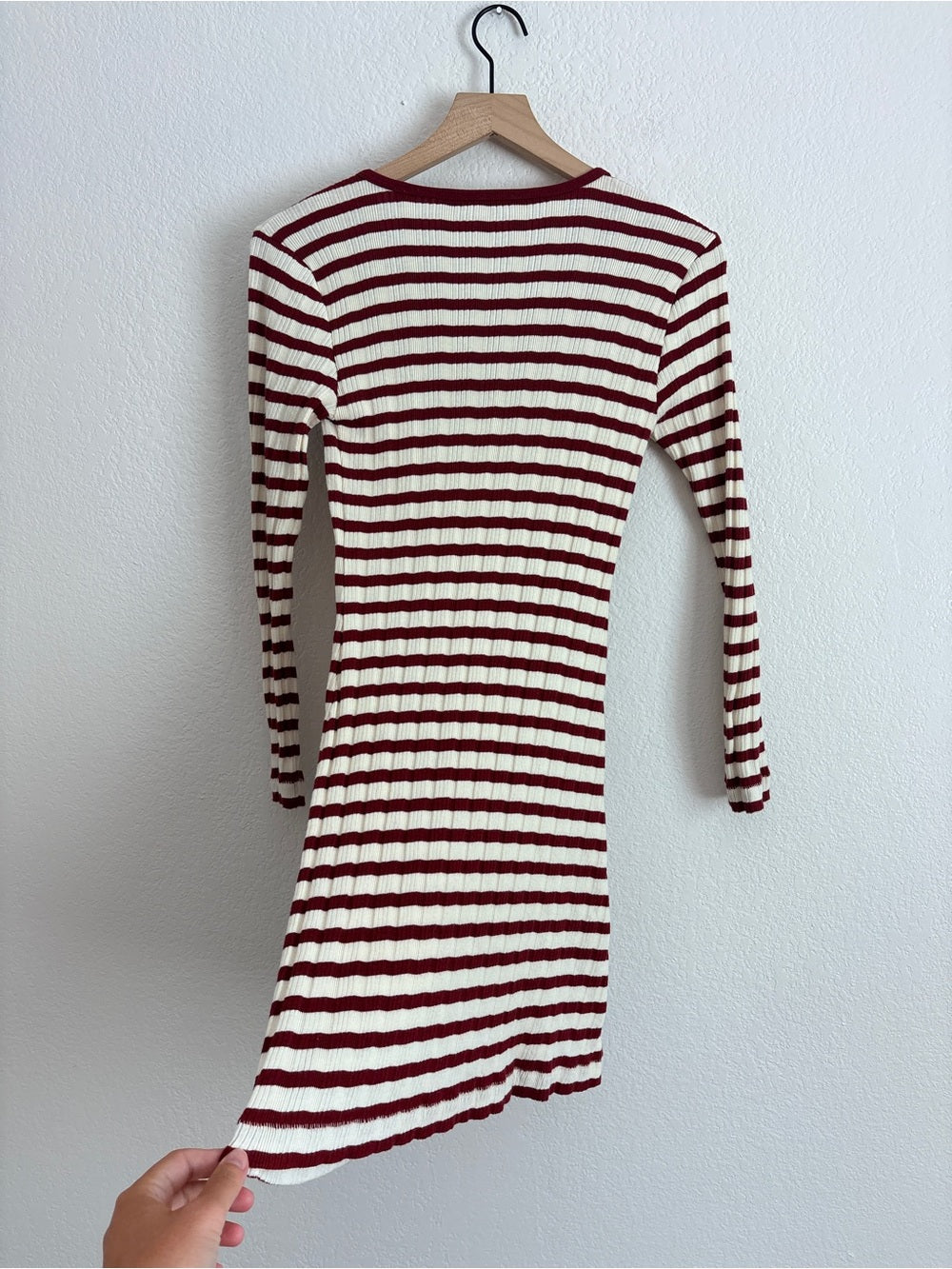 Doen Como Auburn San Simeon Stripe Henley Dress (S)