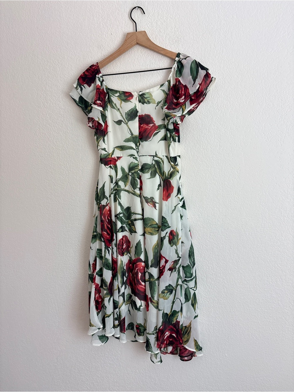 Betsey Johnson Tea Length Rose Cocktail Dress (2)