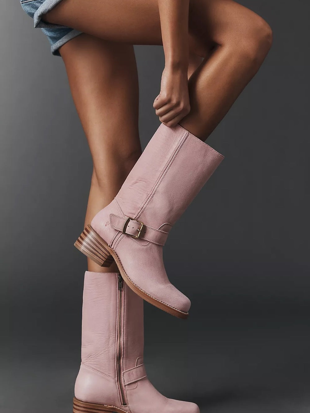 NEW Frye Exclusive Campus Buckle Boots (6)