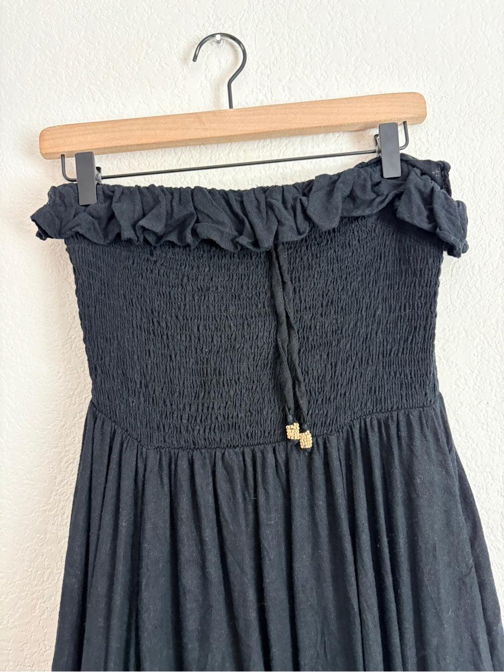 Free People Lush Life Linen Strapless Maxi Dress (M)