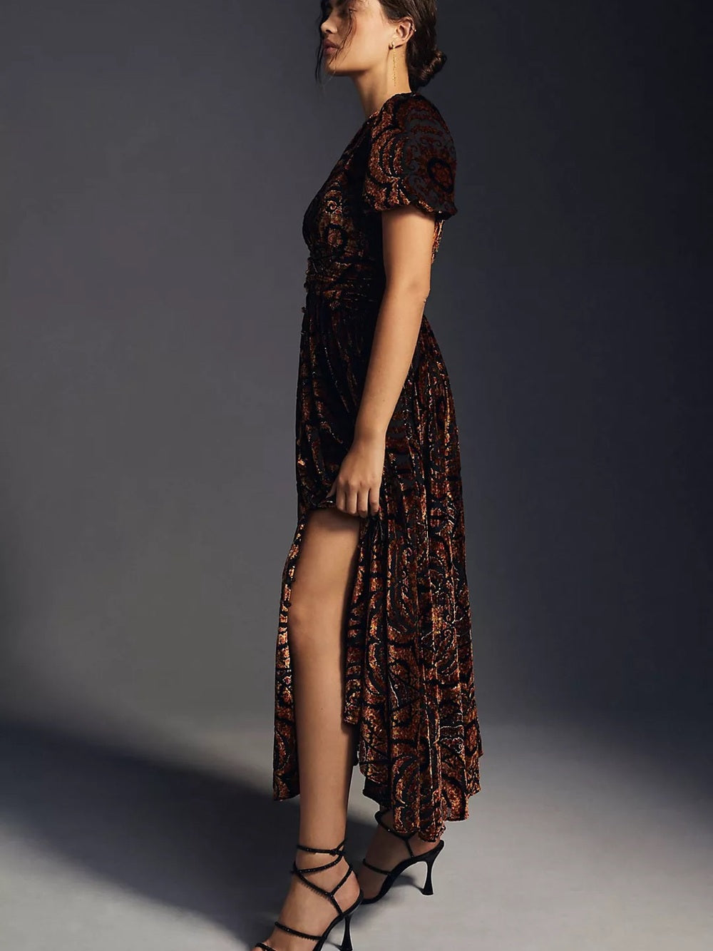 Anthropologie Catalina Burnout Velvet Dress (2)