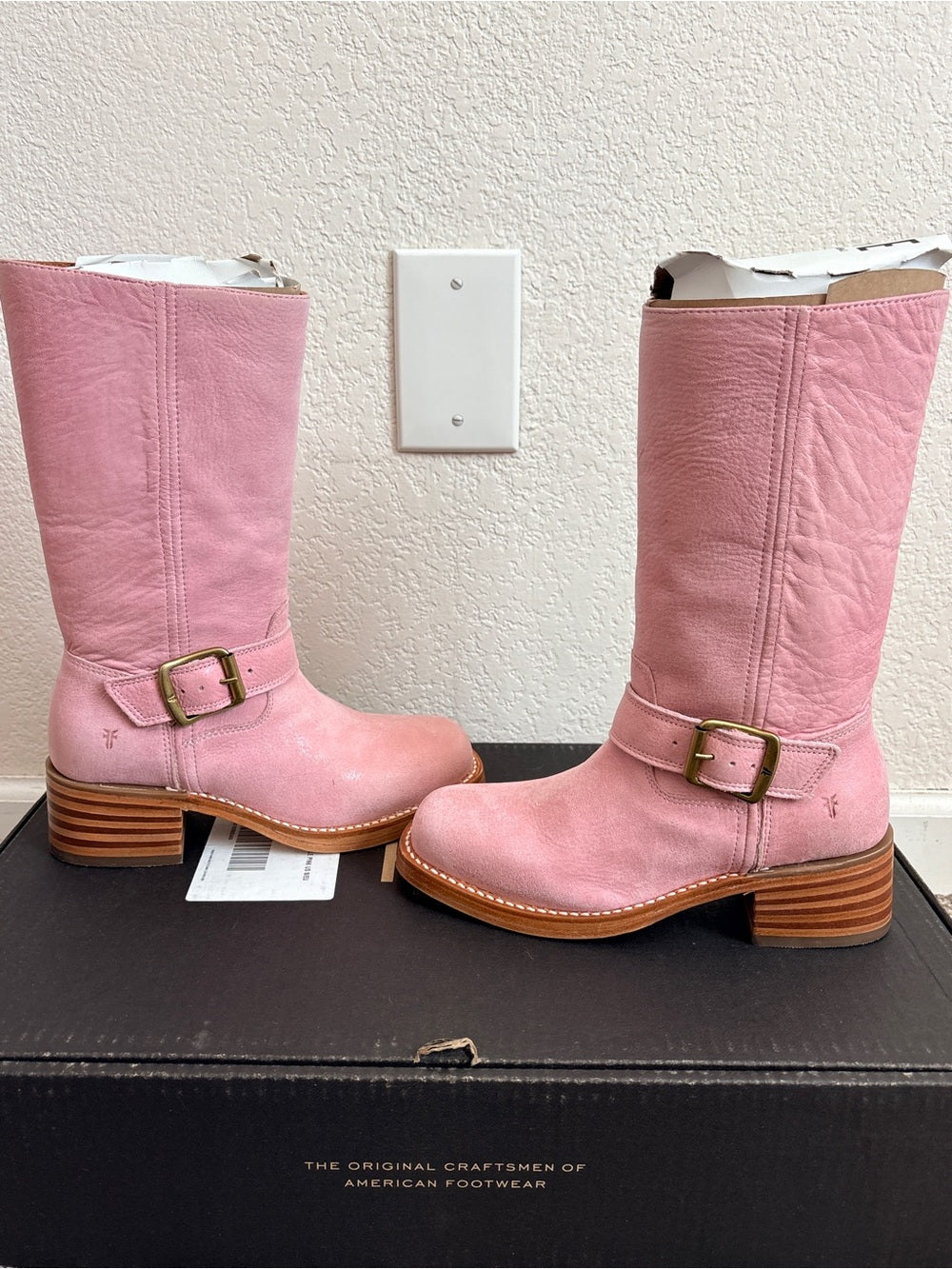 NEW Frye Exclusive Campus Buckle Boots (6)