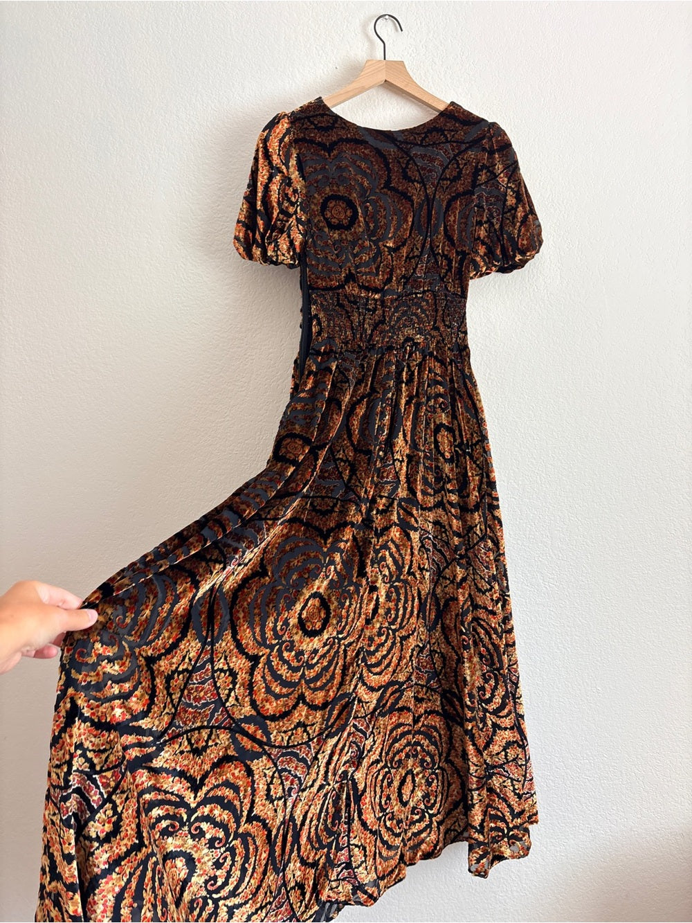 Anthropologie Catalina Burnout Velvet Dress (2)