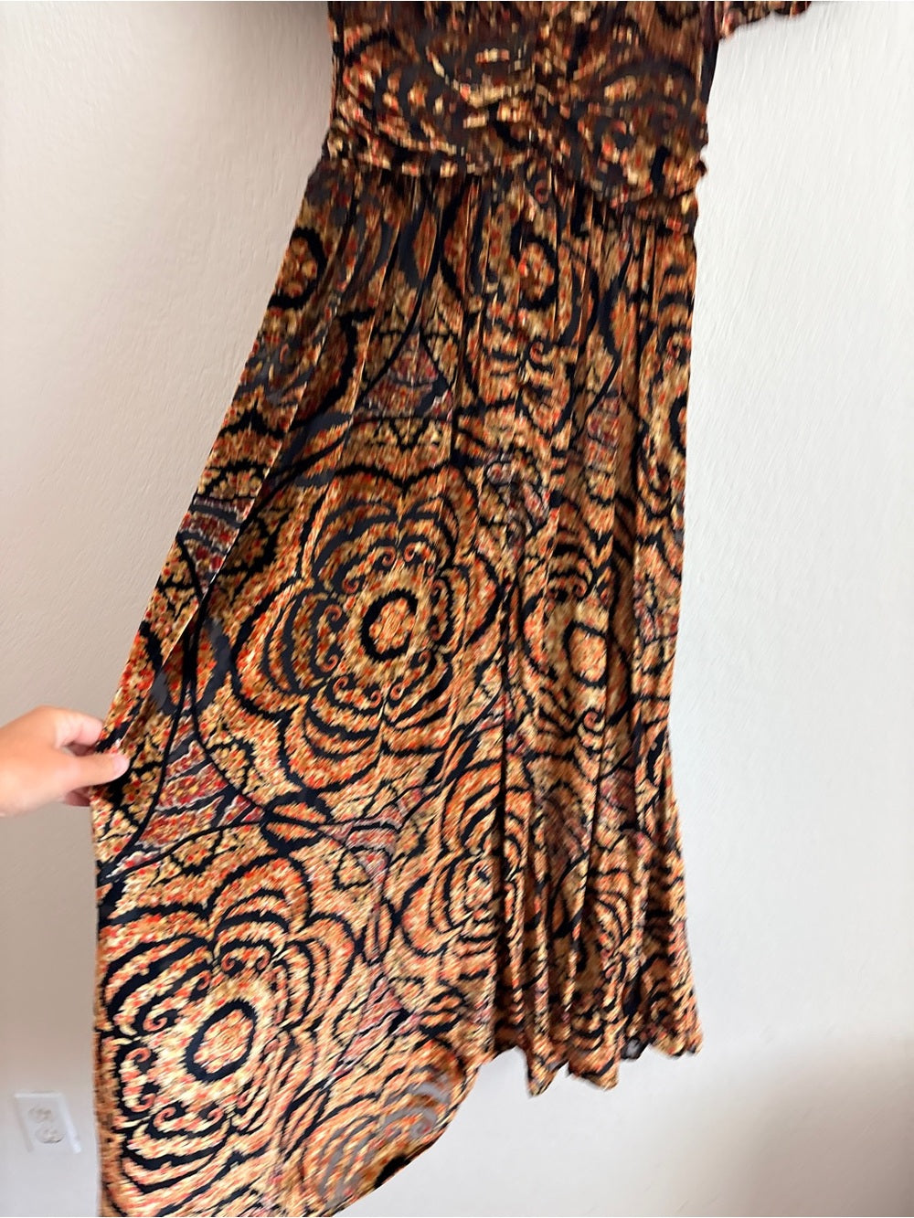 Anthropologie Catalina Burnout Velvet Dress (2)