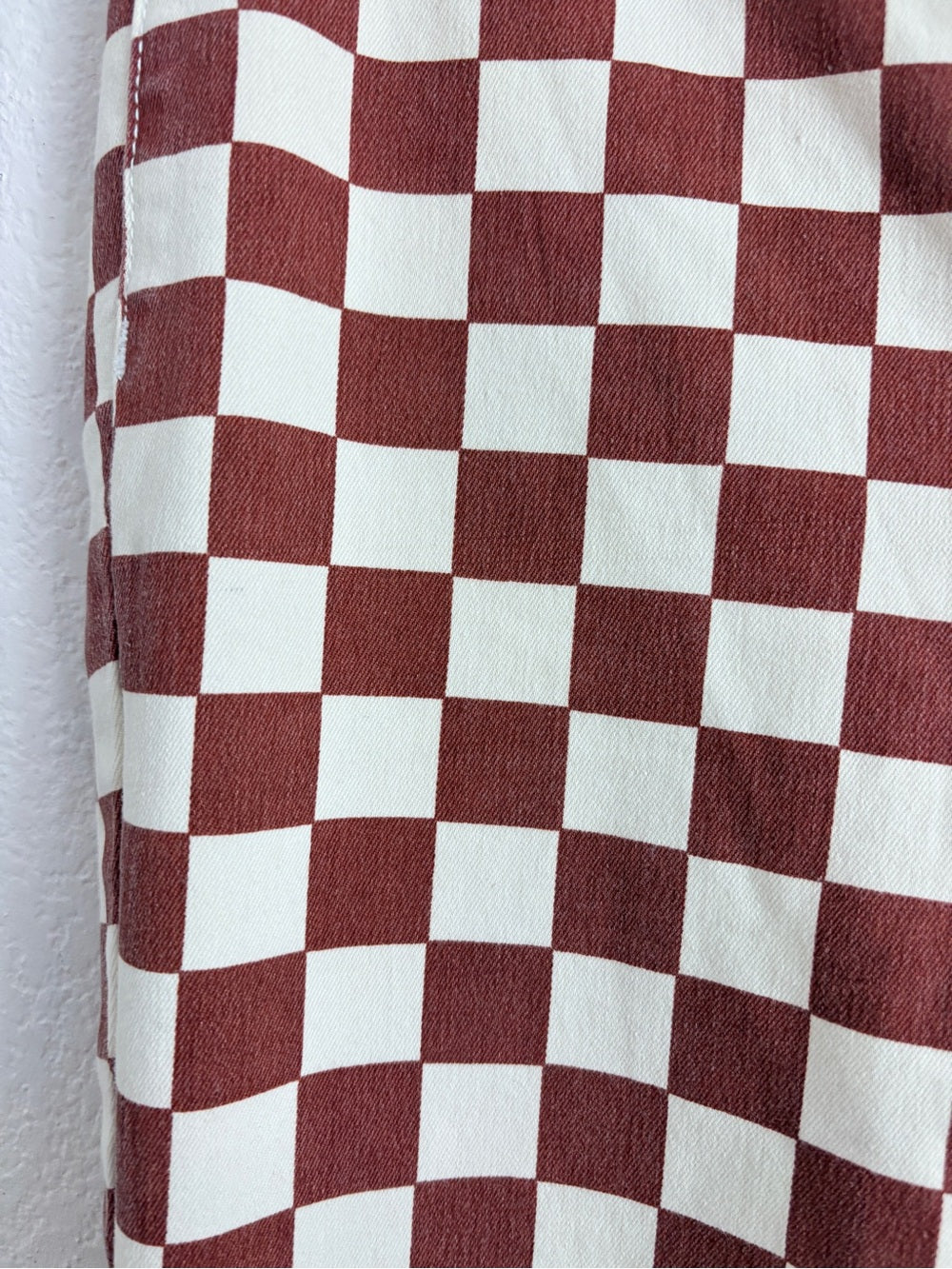 Free People Just Float Checkered Flare Checkerboard Jeans (28)