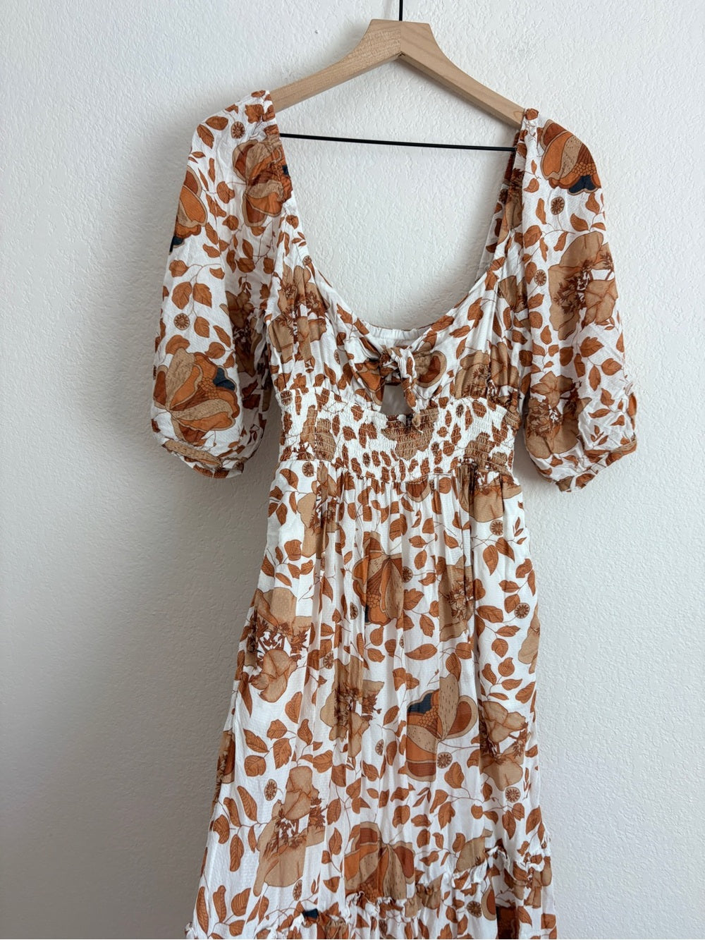 Anthropologie Tiered Floral Maxi Dress (S)