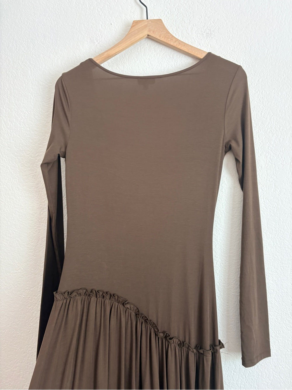 Saemdi Jeanette Chocolate Drop-Waist Midi Dress (M)