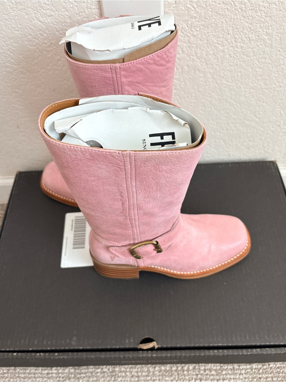 NEW Frye Exclusive Campus Buckle Boots (6)