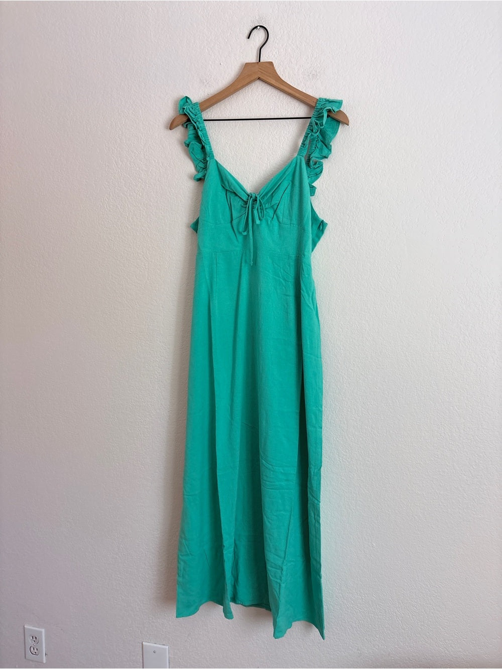 RIXO Cecile ruffled woven midi dress (10)