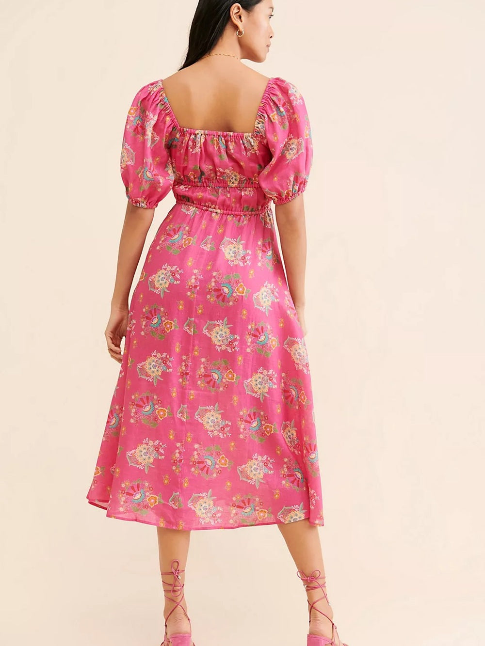 Spell & The Gypsy Solstice Linen Soiree Dress (M)