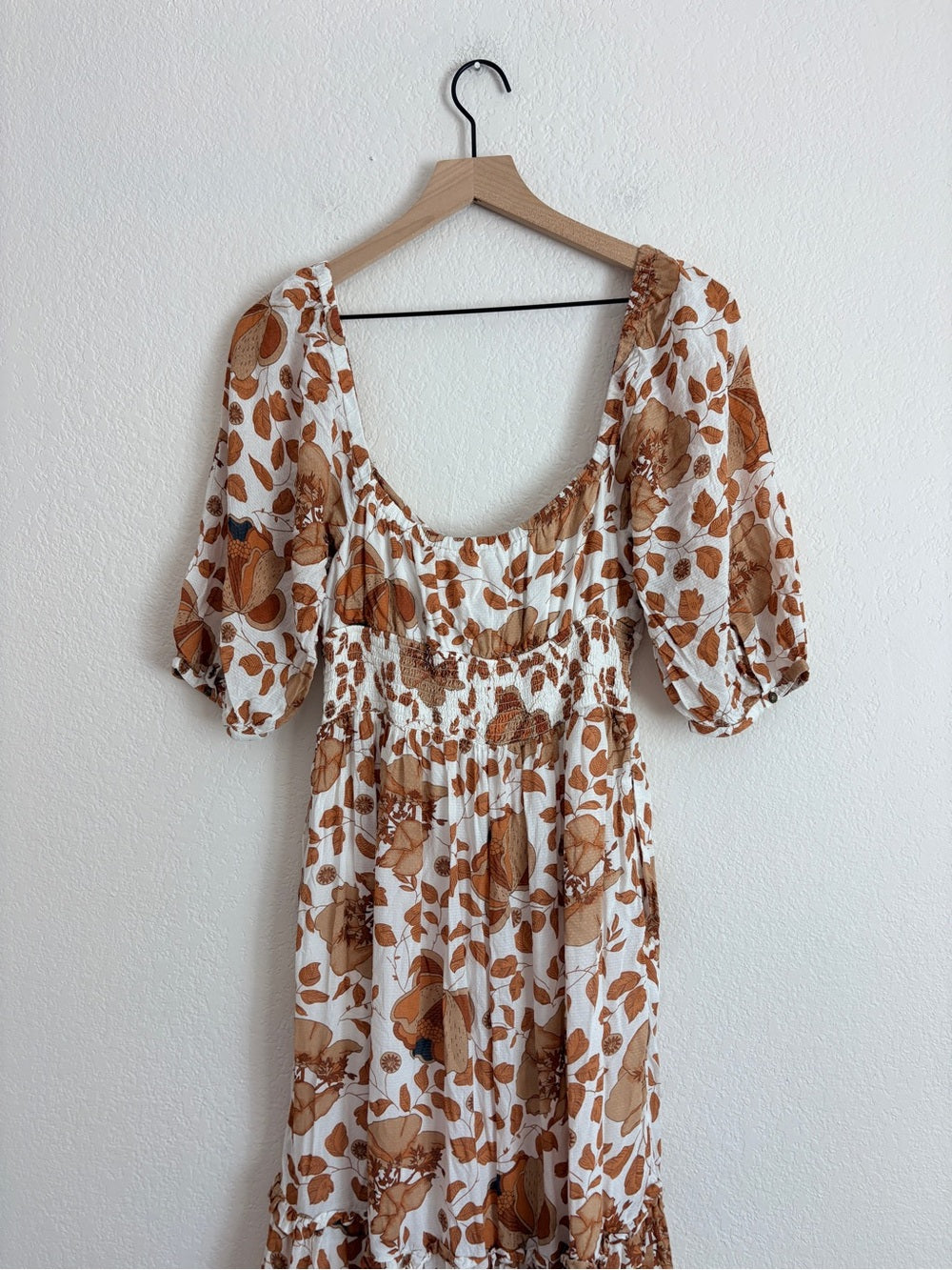 Anthropologie Tiered Floral Maxi Dress (S)