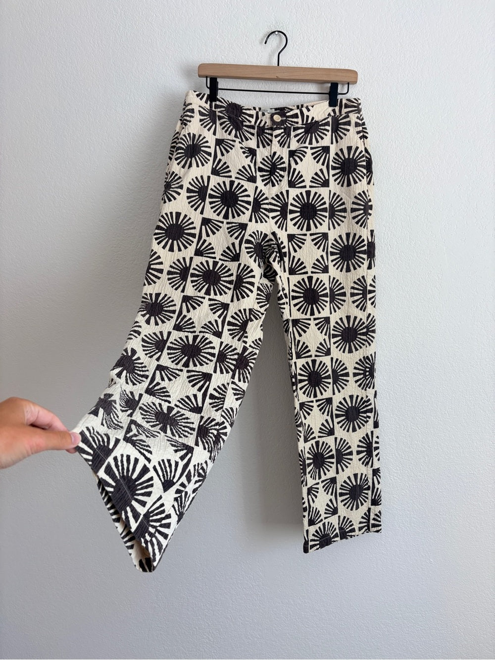 Thinking Mu Boho High Rise Wide Leg Pants (L)