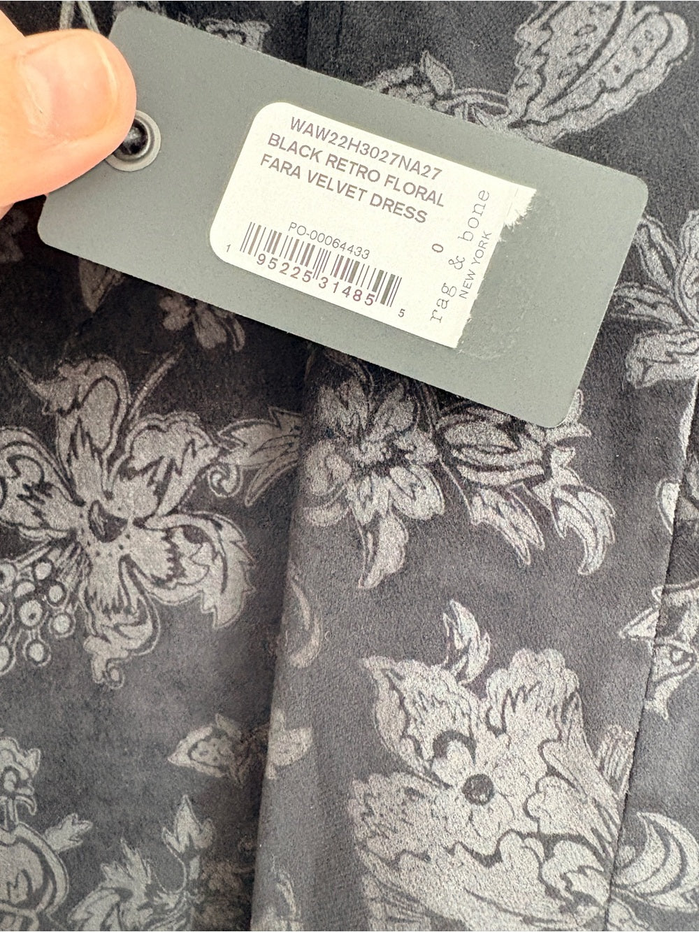 RAG & BONE Fara velvet-jacquard dress (0)