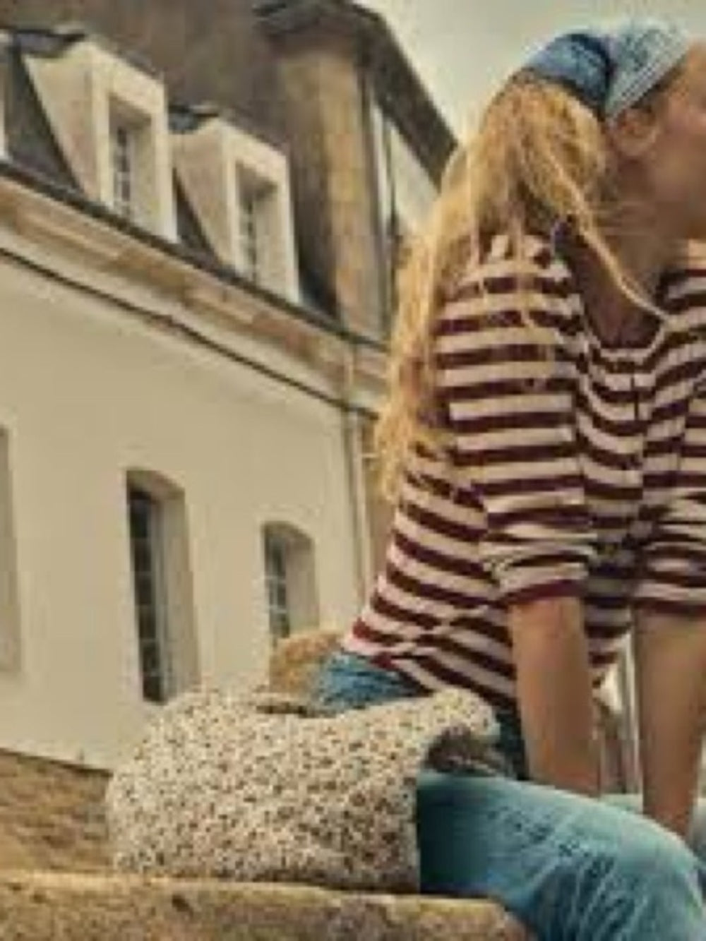 Doen Paola Striped Sweater Top
