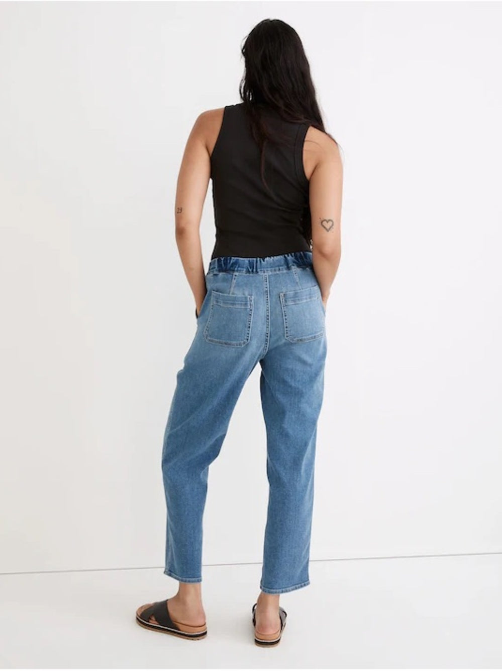 Madewell Pull-On Relaxed Jeans in Boyer Wash (S)