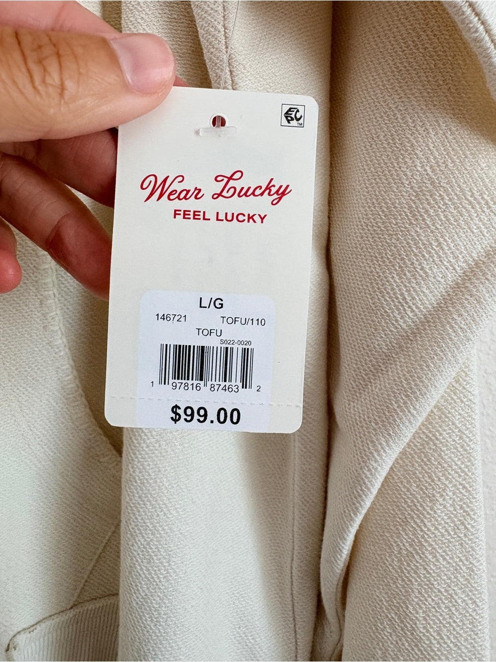 NWT Lucky Brand Crochet Trim Baja Hoodie