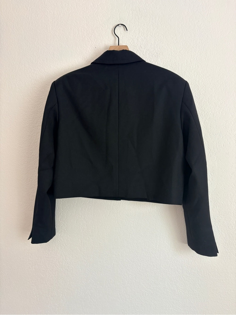 NWT Anine Bing Dayton Cropped Black Jacket (L)