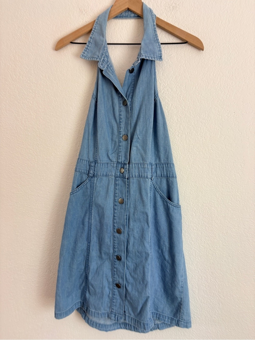 Free People Sami Denim Mini Dress (L)