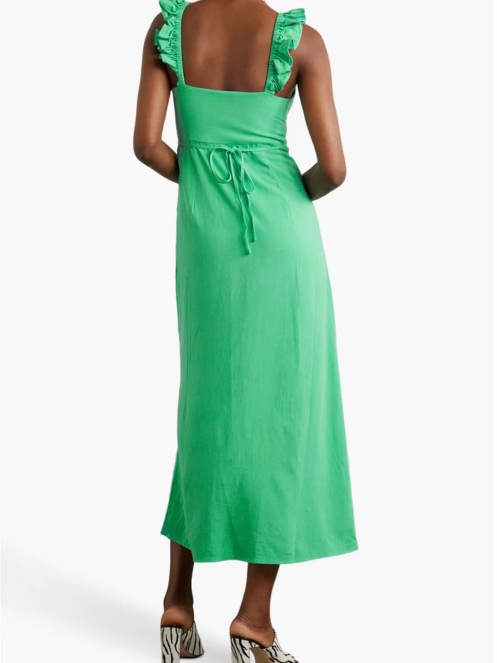 RIXO Cecile ruffled woven midi dress (10)