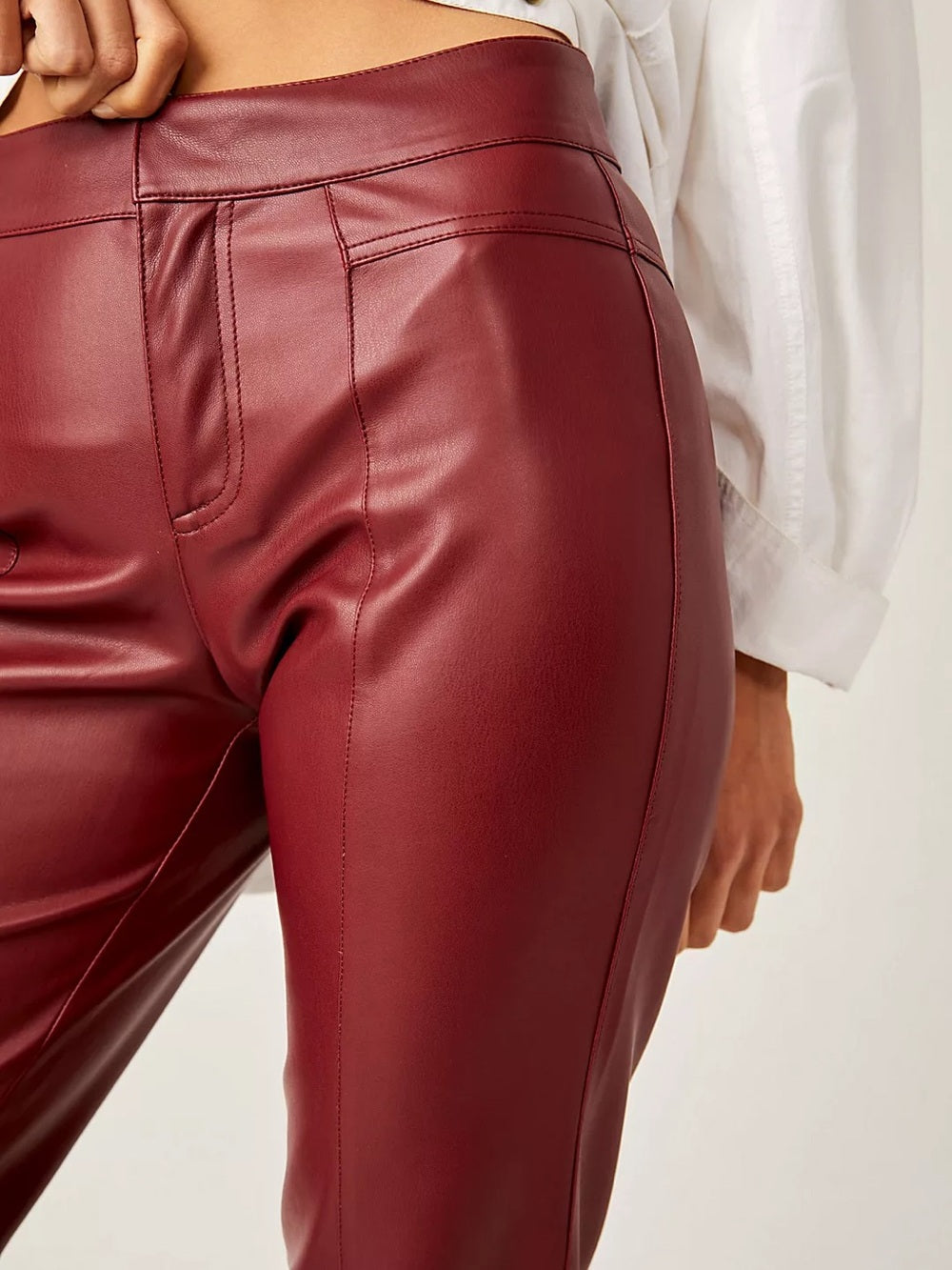 Free People Uptown High Rise Vegan Pants
