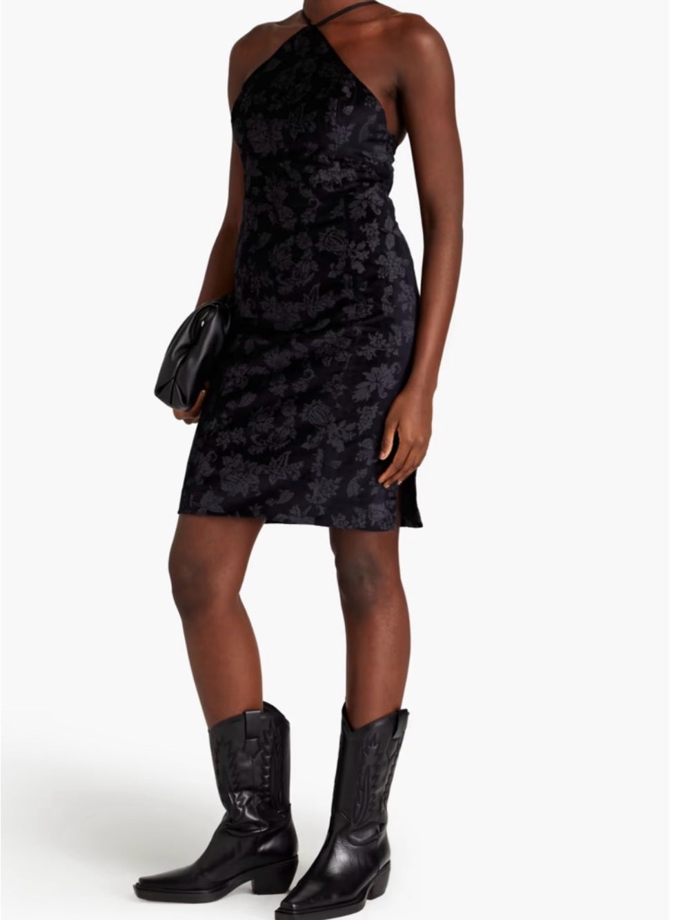 RAG & BONE Fara velvet-jacquard dress (0)