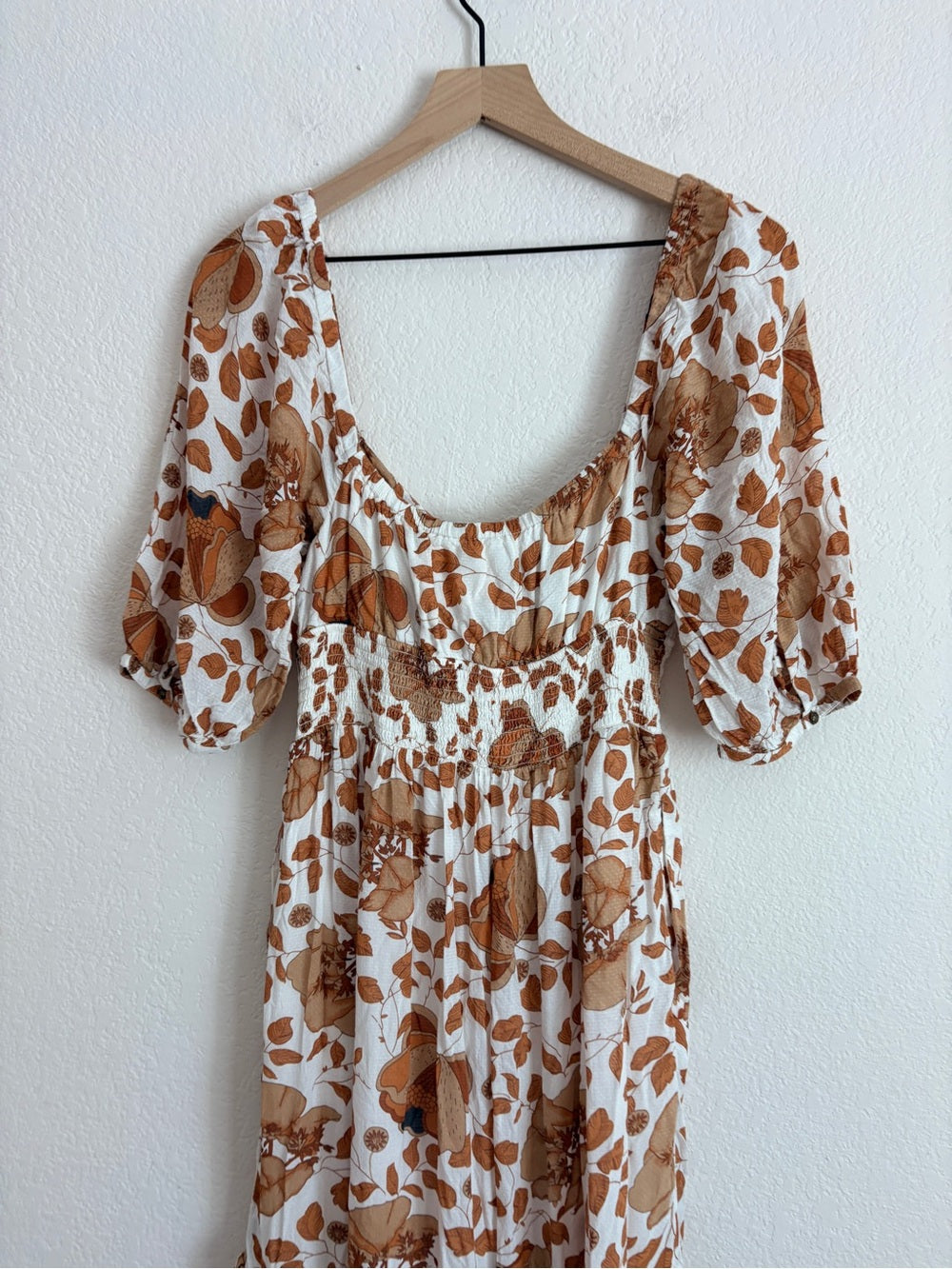 Anthropologie Tiered Floral Maxi Dress (S)