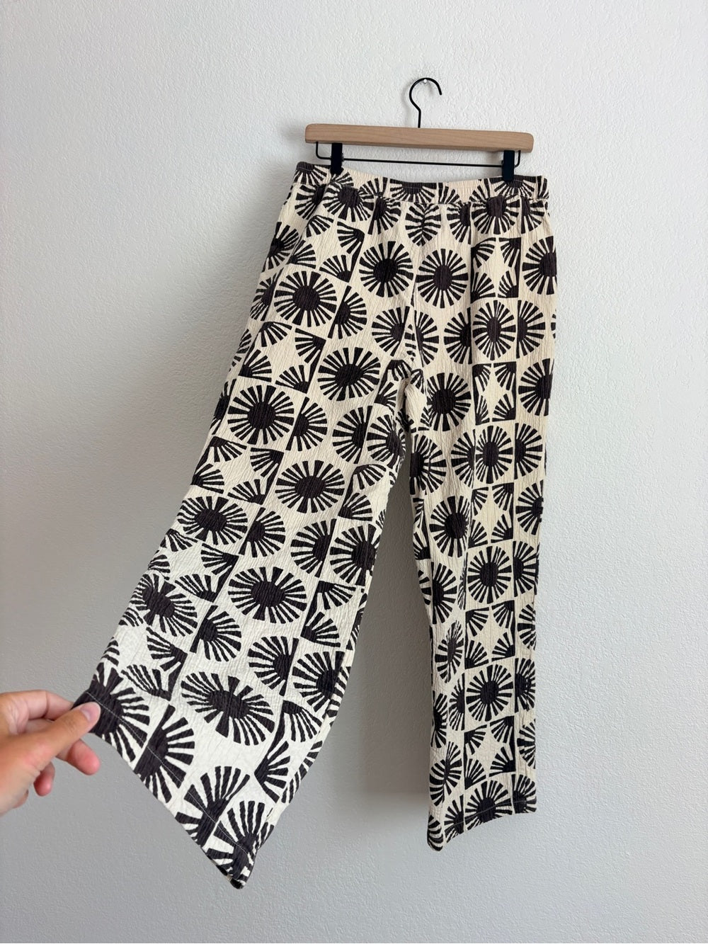 Thinking Mu Boho High Rise Wide Leg Pants (L)