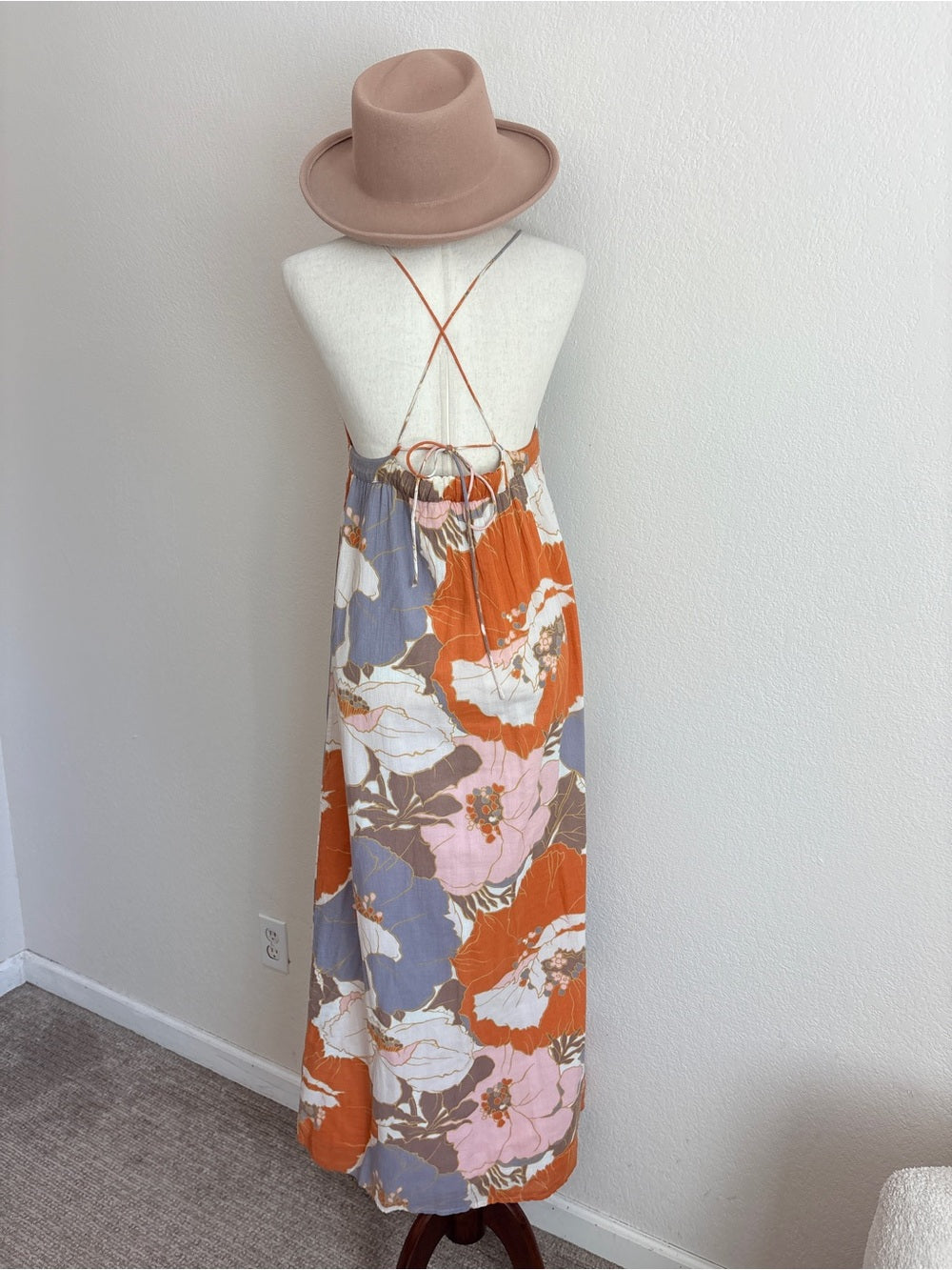 Joie Unique Cotton Maxi Floral Dress (XS)