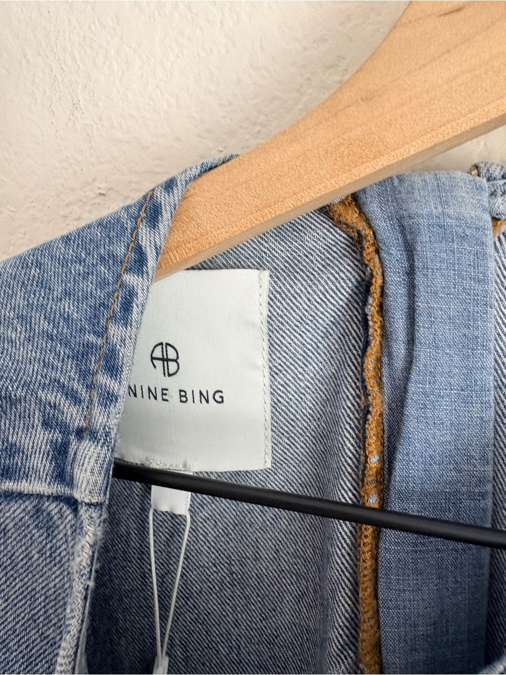 NWT Anine Bing Tulah Short-Sleeve Denim Dress (M)