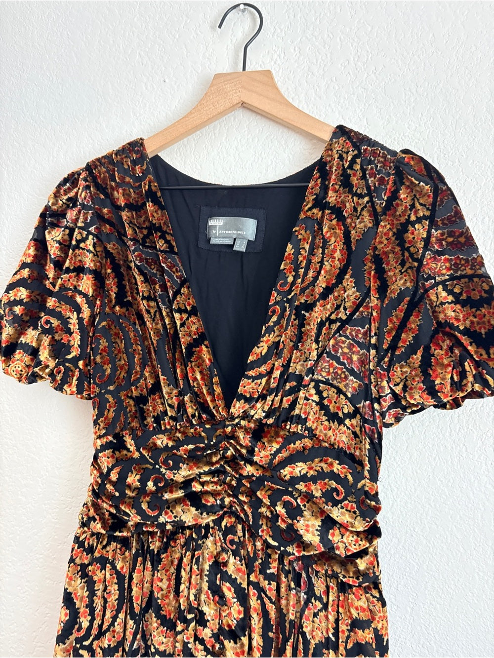Anthropologie Catalina Burnout Velvet Dress (2)