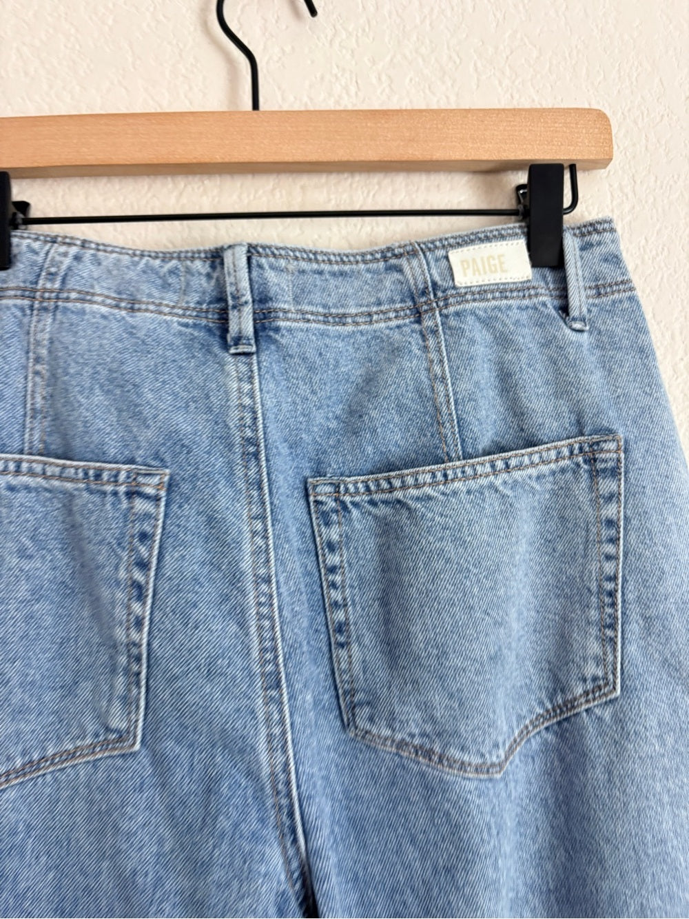 Paige Bella Pleated Trouser Jeans 100% Soft Cotton (26)