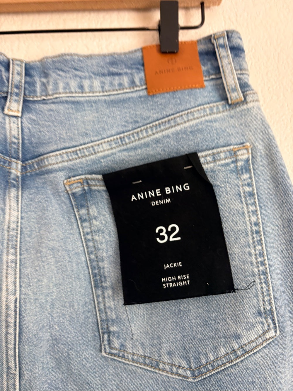 NWT Anine Bing Jackie High Rise Jeans (32)